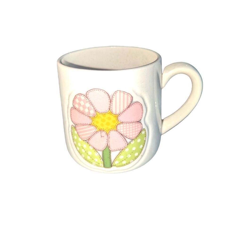 🛍️1985 FLOWER ENESCO GIFT COFFEE MUG
